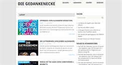 Desktop Screenshot of gedankenecke.com